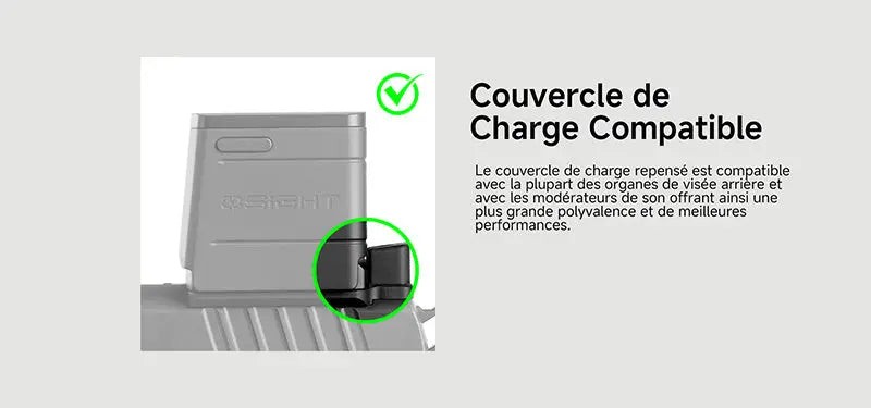 Olight Osight X - Optique Point Vert - 3 MOA Cercle 32 MOA - Empreinte RMR - Chargement Magnétique - Boîtier OAL  NYCTALOPE  
