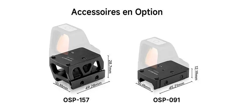 Olight Osight X - Optique Point Vert - 3 MOA Cercle 32 MOA - Empreinte RMR - Chargement Magnétique - Boîtier OAL  NYCTALOPE  