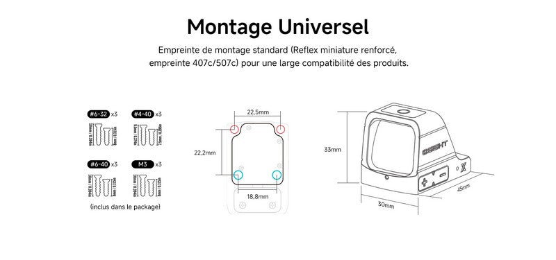 Olight Osight X | Optique haute performance conçue pour la compétition, l'entraînement et l'utilisation tactique - NYCTALOPE
