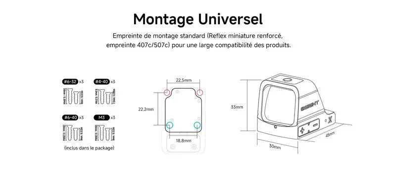 Olight Osight X | Optique haute performance conçue pour la compétition, l'entraînement et l'utilisation tactique - NYCTALOPE