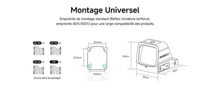 Olight Osight X | Optique haute performance conçue pour la compétition, l'entraînement et l'utilisation tactique - NYCTALOPE
