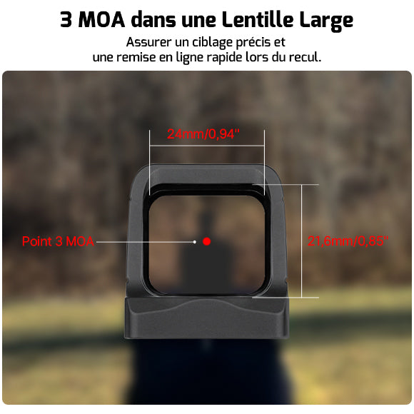 Olight Osight | Viseur point rouge 3MOA rechargeable  NYCTALOPE  