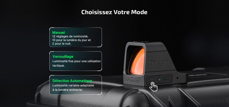 Olight Osight | Viseur point rouge 3MOA rechargeable  NYCTALOPE  