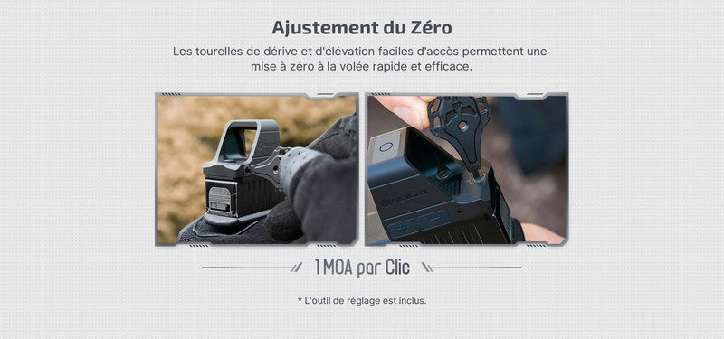 Olight Osight | Viseur point vert 3MOA rechargeable  NYCTALOPE  