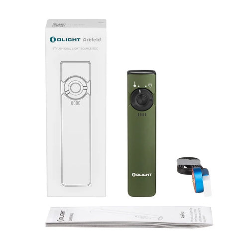 Lampe Torche Olight Arkfeld - 1000 Lumens avec pointer laser vert  NYCTALOPE  