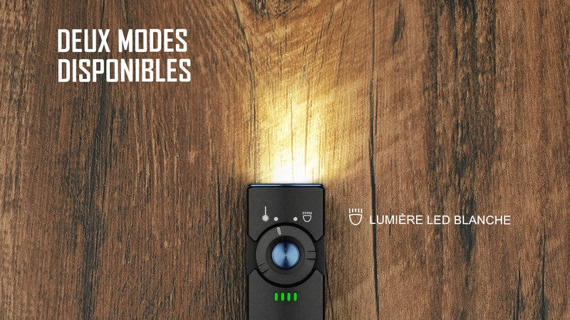 Lampe Torche Olight Arkfeld - 1000 Lumens avec pointer laser vert  NYCTALOPE  