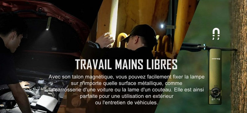 Lampe Torche Olight Arkfeld - 1000 Lumens avec pointer laser vert  NYCTALOPE  