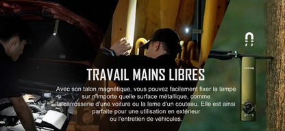 Lampe Torche Olight Arkfeld - 1000 Lumens avec pointer laser vert  NYCTALOPE  