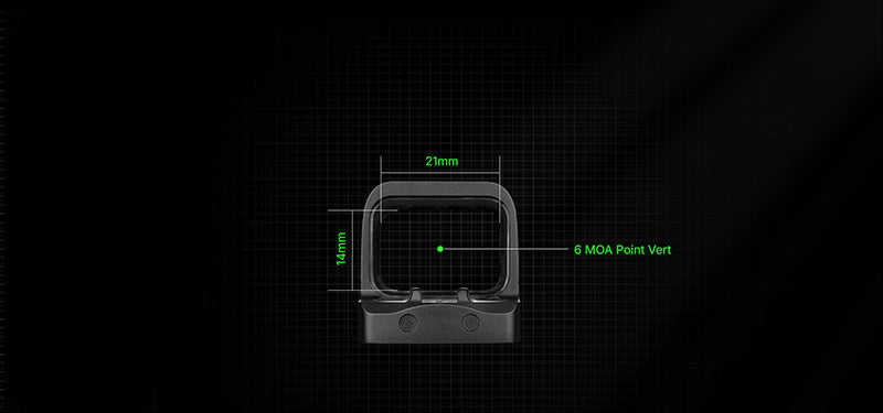 Olight Osight SE - Optique fermée à point vert avec empreinte RMSc et pile CR1620  NYCTALOPE  