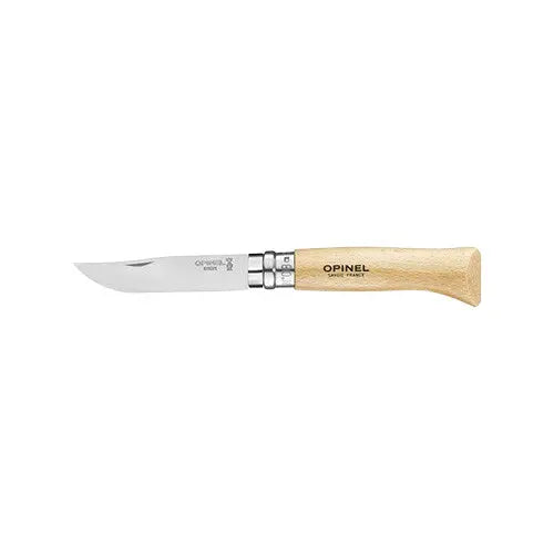 Opinel N°08 Tradition Inox – Couteau de poche pliant - Manche Hêtre - Lame 8.5 cm  NYCTALOPE  