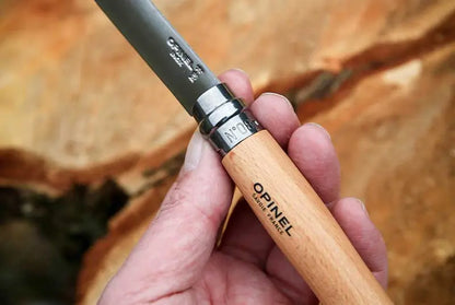 Opinel N°08 Tradition Inox – Couteau de poche pliant - Manche Hêtre - Lame 8.5 cm  NYCTALOPE  