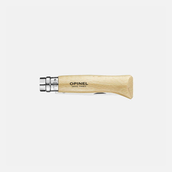 Opinel N°08 Tradition Inox – Couteau de poche pliant - Manche Hêtre - Lame 8.5 cm Opinel
