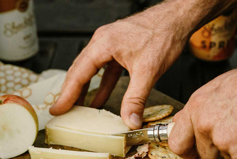 Opinel N°08 Tradition Inox – Couteau de poche pliant - Manche Hêtre - Lame 8.5 cm Opinel