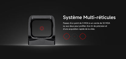 Olight Osight X - Optique Point Vert - 3 MOA Cercle 32 MOA - Empreinte RMR - Chargement Magnétique - Boîtier OAL  NYCTALOPE  