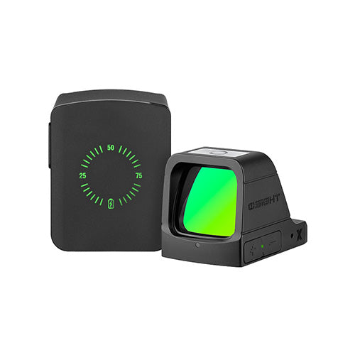 Olight Osight X - Optique Point Vert - 3 MOA Cercle 32 MOA - Empreinte RMR - Chargement Magnétique - Boîtier OAL  NYCTALOPE  