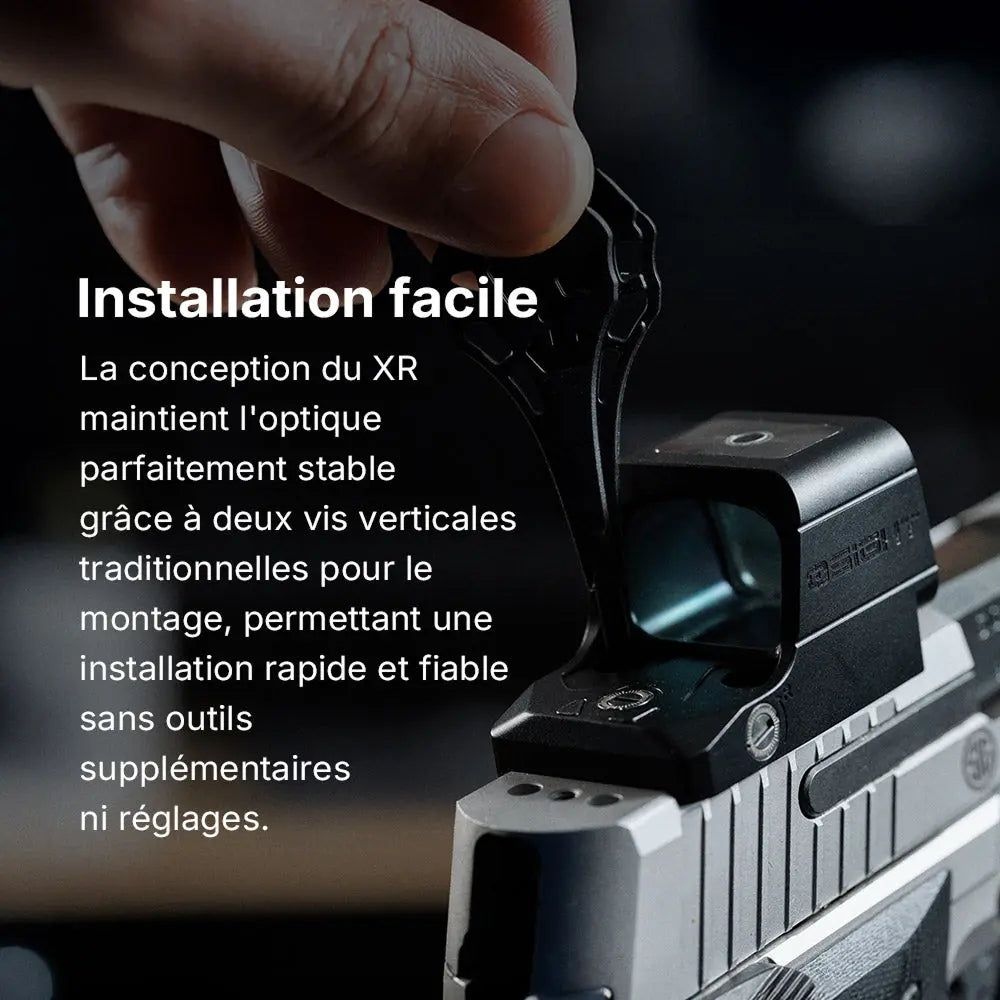 Osight XR - Optique Point Rouge avec Empreinte RMR - Multi-Réticules Point de 2/6 MOA & Cercle de 32 MOA  NYCTALOPE  