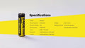 Pack de 4 batteries AA Nitecore NH2400 - 2400mAh 1.5V rechargeable en USB-C - NYCTALOPE