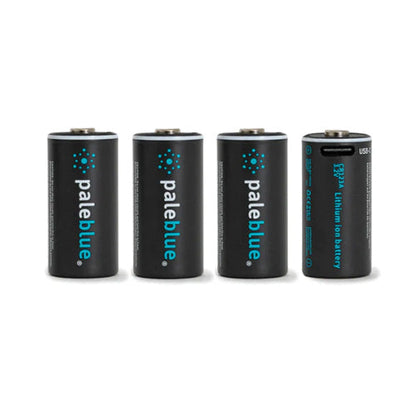 Batteries Paleblue Lithium CR123A - 860mAh - Rechargeable Type-C - 3V  NYCTALOPE  