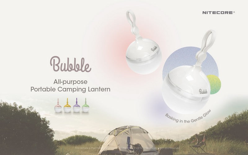 Mini lanterne magnétique de camping Bubble – 100 lumens  NYCTALOPE  