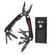 Pince multifonction K25 11153 - 10 applications différentes - G10 Rouge/Noir - Lame 6 cm