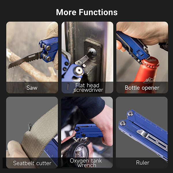 Nextorch Multi Tools Pioneer MT20 - Pince Outils Multifonctions - Bleu  NYCTALOPE  