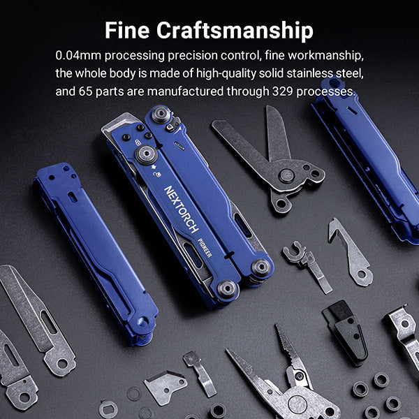 Nextorch Multi Tools Pioneer MT20 - Pince Outils Multifonctions - Bleu  NYCTALOPE  