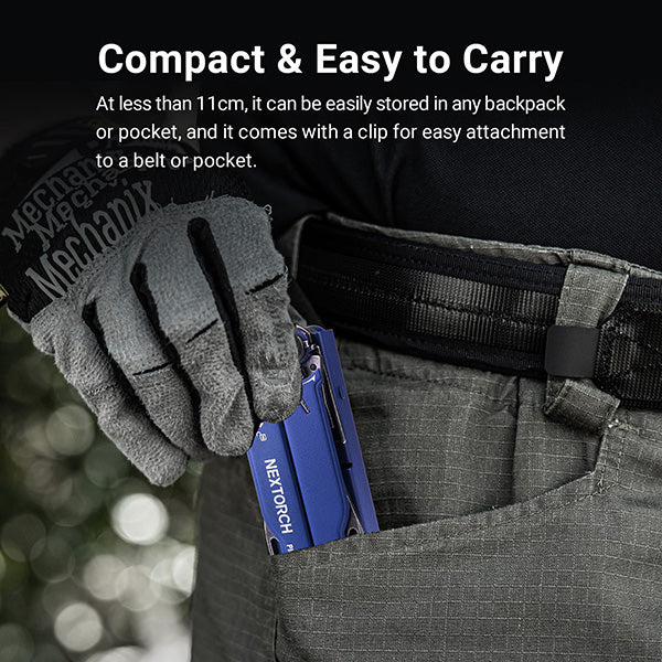 Nextorch Multi Tools Pioneer MT20 - Pince Outils Multifonctions - Bleu  NYCTALOPE  