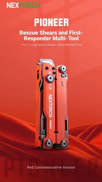 Nextorch Multi Tools Pioneer MT20 - Pince Outils Multifonctions - Rouge - NYCTALOPE