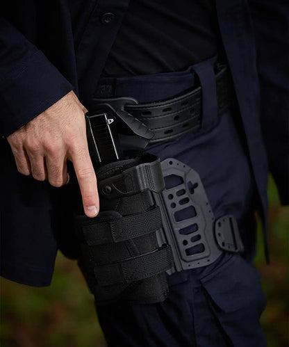 Plaque tactique de hanche GK Pro 97005KT - Port à la hanche - Système pivotant - Sangles anti-glisse - Compatible étuis GK - NYCTALOPE