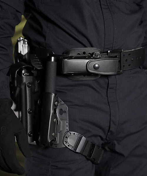 Plaque tactique de hanche GK Pro 97005KT - Port à la hanche - Système pivotant - Sangles anti-glisse - Compatible étuis GK - NYCTALOPE