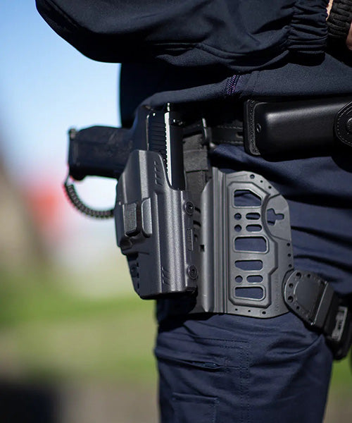 Plaque tactique de hanche GK Pro 97005KT - Port à la hanche - Système pivotant - Sangles anti-glisse - Compatible étuis GK - NYCTALOPE