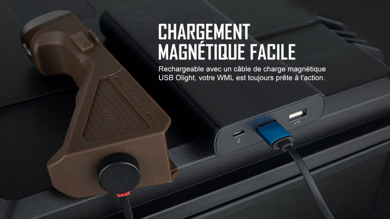 Poignée Angulaire Tactique avec Lampe Olight Sigurd – 1450 Lumens  NYCTALOPE  