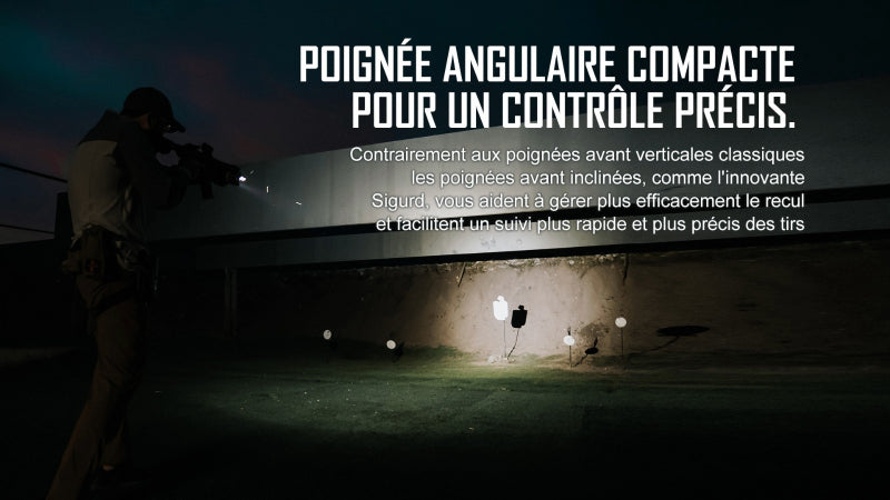 Poignée Angulaire Tactique avec Lampe Olight Sigurd – 1450 Lumens  NYCTALOPE  