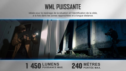 Poignée Angulaire Tactique avec Lampe Olight Sigurd – 1450 Lumens  NYCTALOPE  