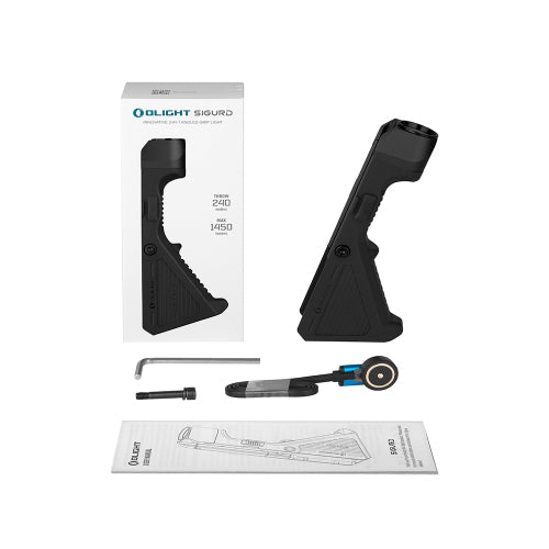 Poignée Angulaire Tactique avec Lampe Olight Sigurd – 1450 Lumens Olight