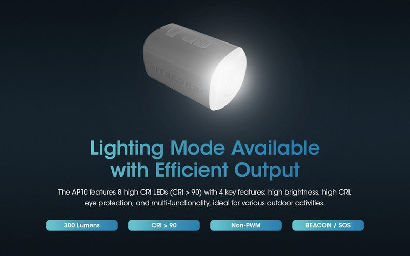 Pompe à air AP10 – 300 L/m – 4,5 kPa + Lanterne 300 Lumens – Rechargeable  NYCTALOPE  