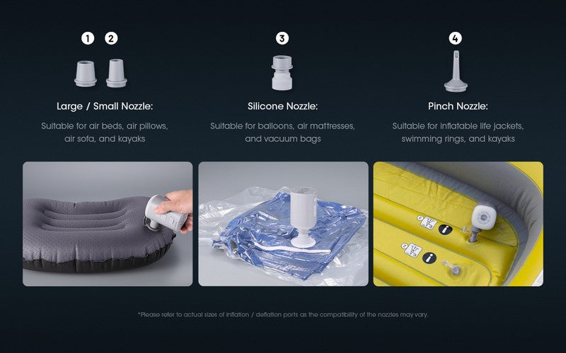 Pompe à air AP10 – 300 L/m – 4,5 kPa + Lanterne 300 Lumens – Rechargeable  NYCTALOPE  