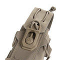 Porte-lampe GK DUTYCALL - étui MOLLE à ouverture rapide pour lampe tactique (Coyote, Marine, Noir)