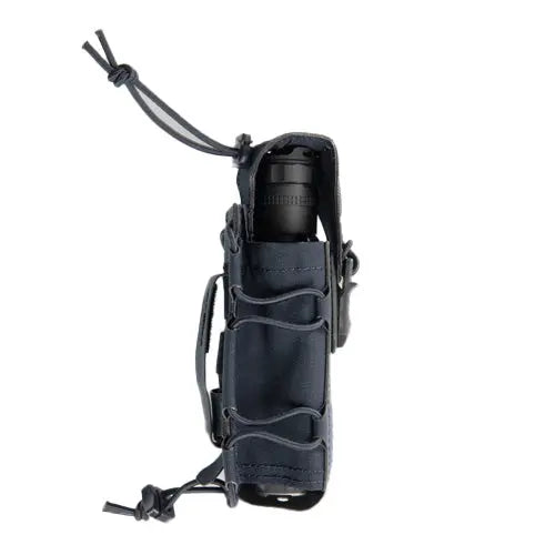 Porte-lampe GK DUTYCALL - étui MOLLE à ouverture rapide pour lampe tactique (Coyote, Marine, Noir)