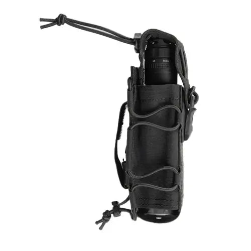 Porte-lampe GK DUTYCALL - étui MOLLE à ouverture rapide pour lampe tactique (Coyote, Marine, Noir)