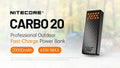 Powerbank Nitecore CARBO 20 - 20 000mAh - 65W - Charge Rapide Bidirectionnelle - IPX8