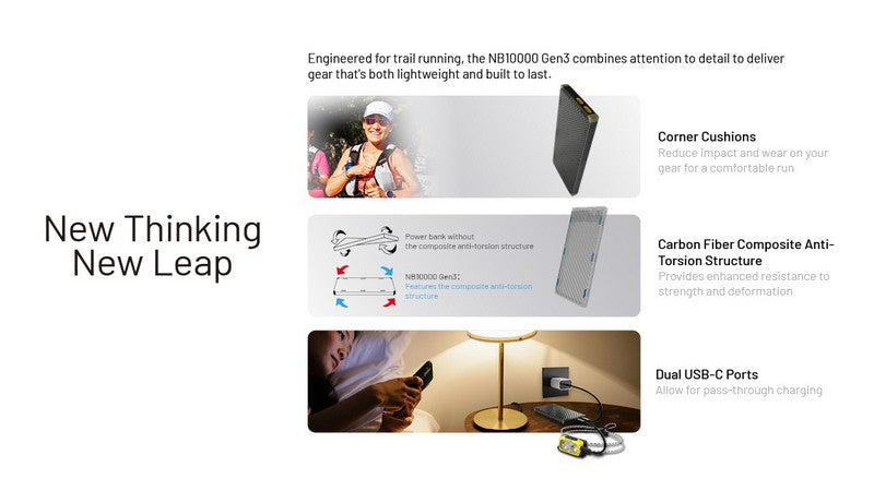 Powerbank Nitecore NB10000 GEN3 – 10 000mAh  NYCTALOPE  