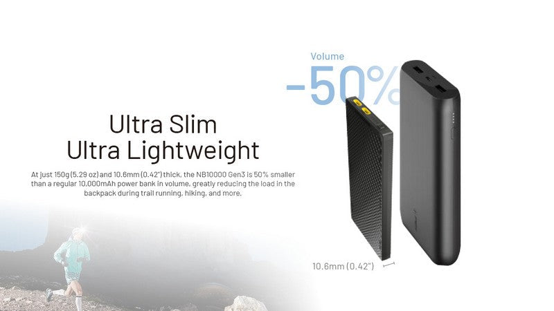 Powerbank Nitecore NB10000 GEN3 – 10 000mAh  NYCTALOPE  