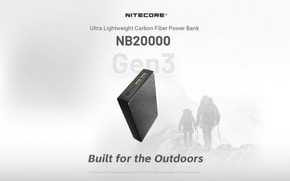 Powerbank Nitecore NB20000 GEN3 - 20 000mAh  NYCTALOPE  