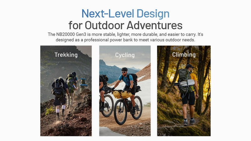 Powerbank Nitecore NB20000 GEN3 - 20 000mAh  NYCTALOPE  