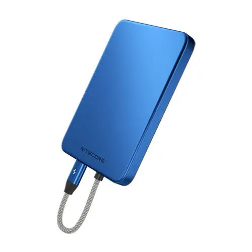 Powerbank Nitecore Pocket 5 5000mAh - 22,5W - Câble USB-C Intégré - Fixation Magnétique - IPX7 - NYCTALOPE