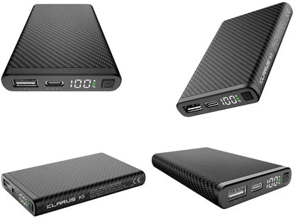 Powerbank batterie Klarus K5 - 10 000 mAh Ultraléger Fibre de Carbone  NYCTALOPE  