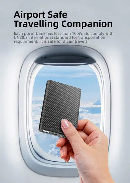 Powerbank batterie Klarus K5 - 10 000 mAh Ultraléger Fibre de Carbone  NYCTALOPE  