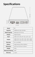 Powerbank batterie Klarus K5 - 10 000 mAh Ultraléger Fibre de Carbone  NYCTALOPE  