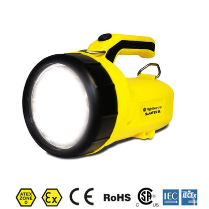 Projecteur Rechargeable Nightsearcher Sigma RSL 370 Lumens - ATEX - Zone 0 - Batterie Li-ion  NYCTALOPE  